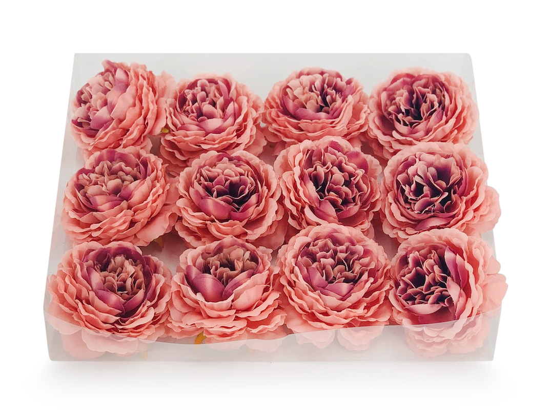 Ornate Peony - Peach with hints of Burgundy