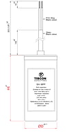 Tibcon 150-200 MFD 275 V Motor Starting Capacitor Tibcon 150-200 MFD 275 V Motor Starting Capacitor