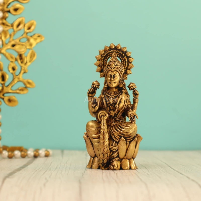Premium Light Weight Lakshmi Devi Idol 4.5 Inch Premium Light Weight Lakshmi Devi Idol 4.5 Inch