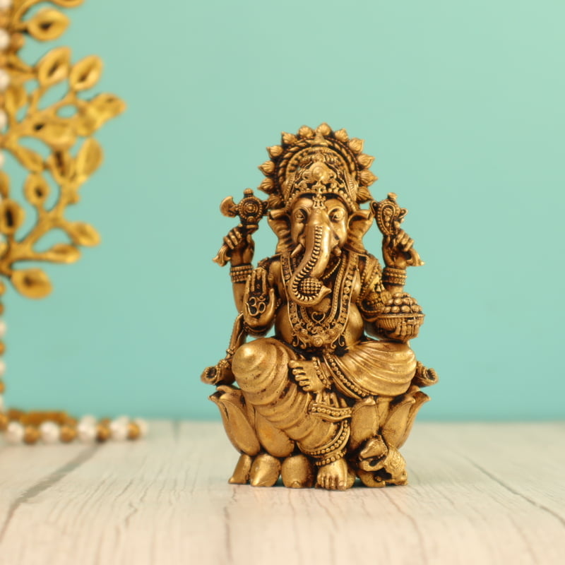 Premium Light Weight Ganesh Idol 4 Inch