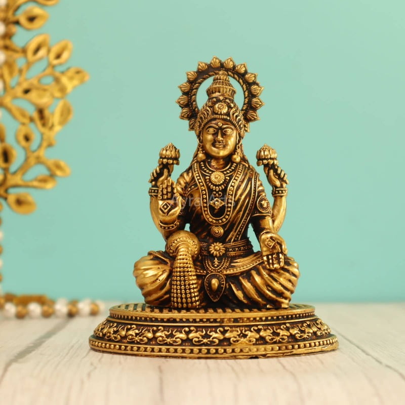 Premium Light Weight Lakshmi Devi Idol 4.8 Inch Premium Light Weight Lakshmi Devi Idol 4.8 Inch