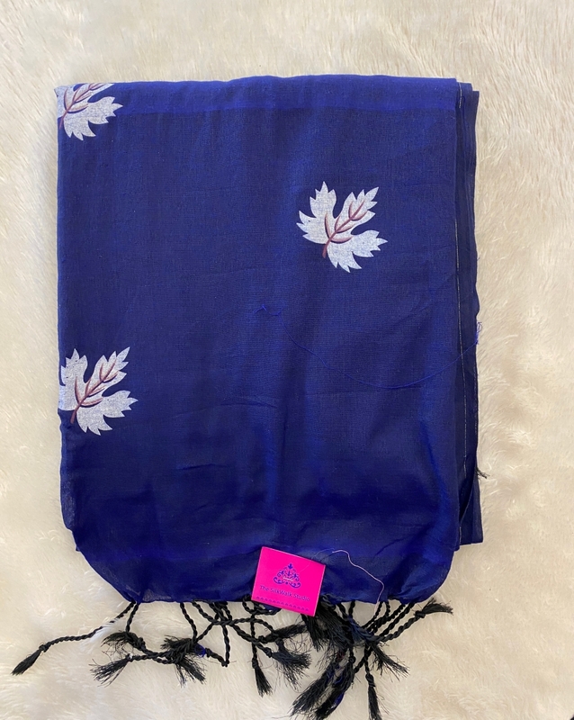Veeksha - Handloom Cotton Sarees (Leaves) SWS105