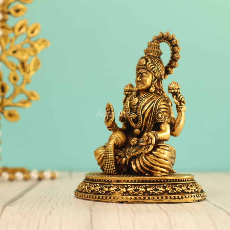 Premium Light Weight Lakshmi Devi Idol 4.8 Inch Premium Light Weight Lakshmi Devi Idol 4.8 Inch