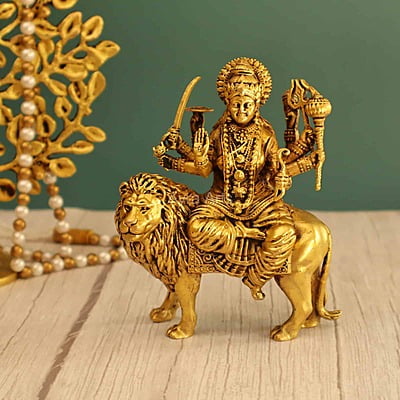 Premium Light Weight Durga Devi Idol 6 Inch Height Premium Light Weight Durga Devi Idol 6 Inch Height