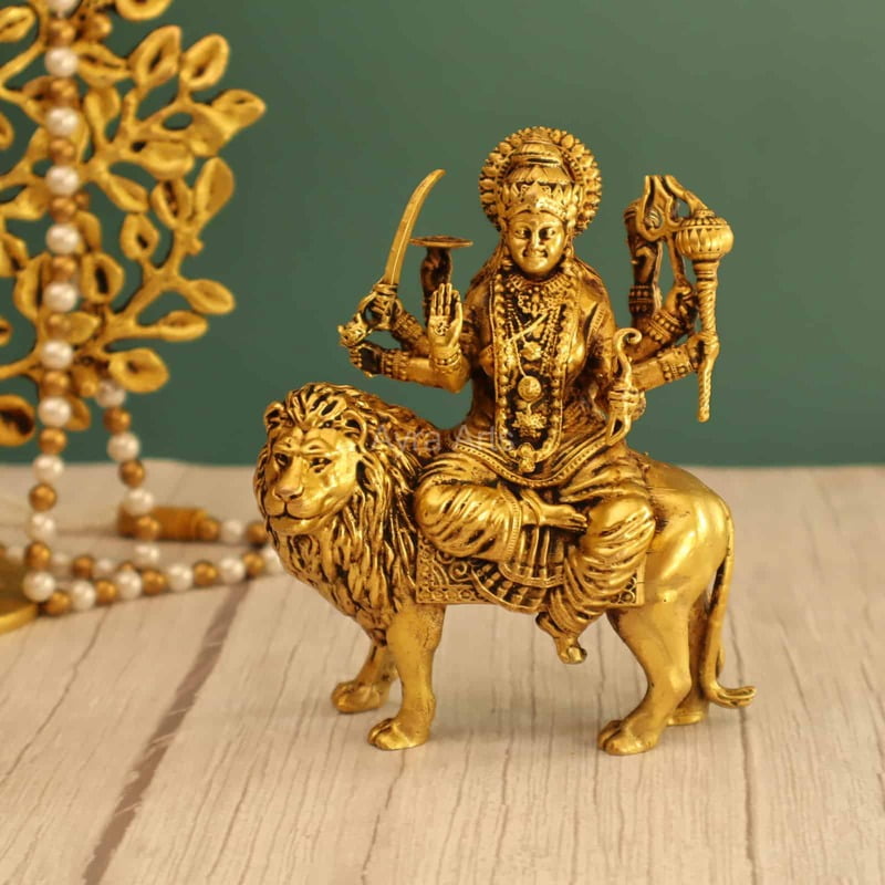 Premium Light Weight Durga Devi Idol 6 Inch Height Premium Light Weight Durga Devi Idol 6 Inch Height