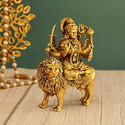 Premium Light Weight Durga Devi Idol 6 Inch Height Premium Light Weight Durga Devi Idol 6 Inch Height