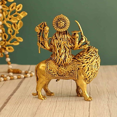 Premium Light Weight Durga Devi Idol 6 Inch Height Premium Light Weight Durga Devi Idol 6 Inch Height