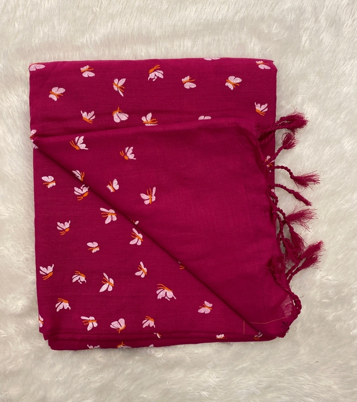Veeksha - Handloom Cotton Sarees (Butterflies) SWS101