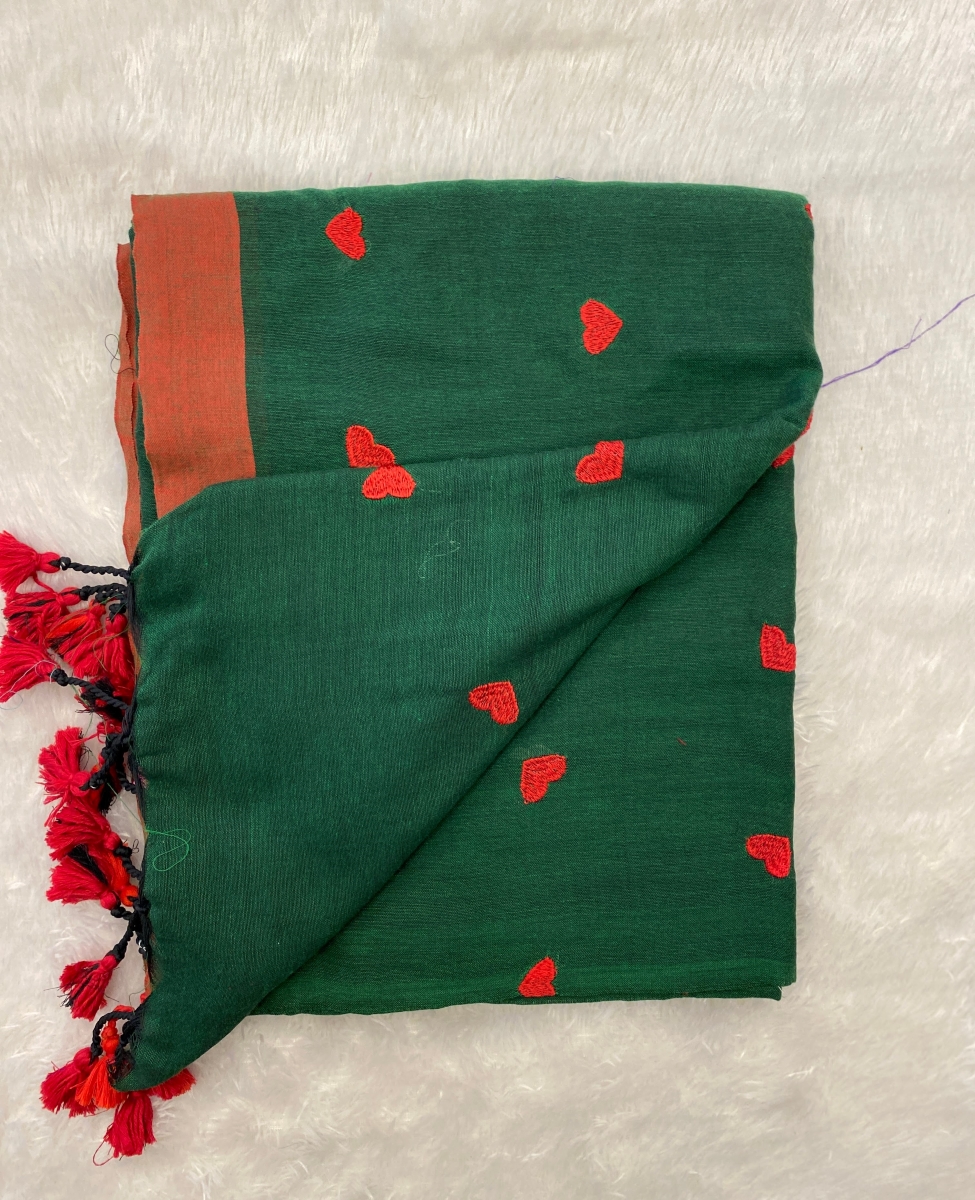 Veeksha - Handloom Cotton Sarees (Heart) SWS117