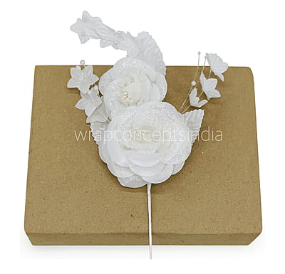 2 Rose Glitter Bunch - Gold/White 2 Rose Glitter Bunch - Gold/White