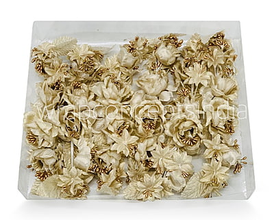 Two Flower Ready Bunch - Gold/Silver Two Flower Ready Bunch - Gold/Silver