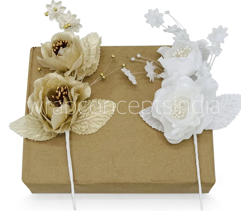 2 Peony Ready Bunch - Gold/White 2 Peony Ready Bunch - Gold/White