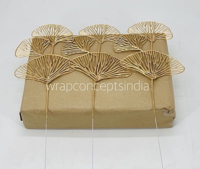 Ginkgo Leaf on Stick - Gold Ginkgo Leaf on Stick - Gold