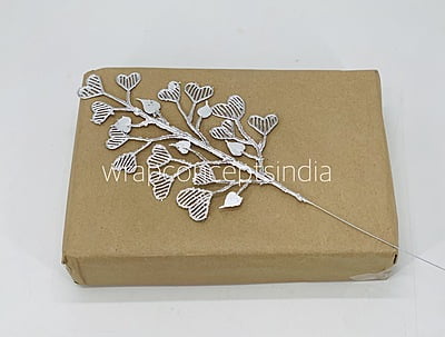 Heart Leaf on Stick - Silver Heart Leaf on Stick - Silver