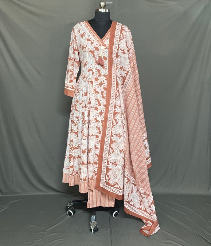 Nisha - Brown Kurti with Dupatta KUR7