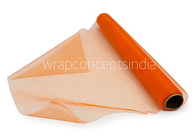 Organza Plain Roll - Orange Organza Plain Roll - Orange