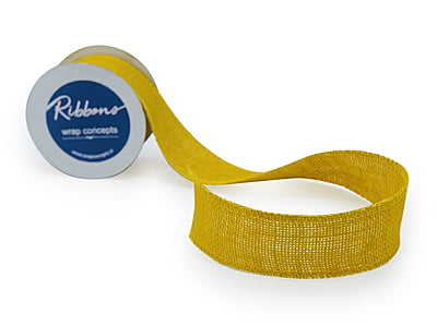 Mustard Yellow Burlap Ribbon Mustard Yellow Burlap Ribbon