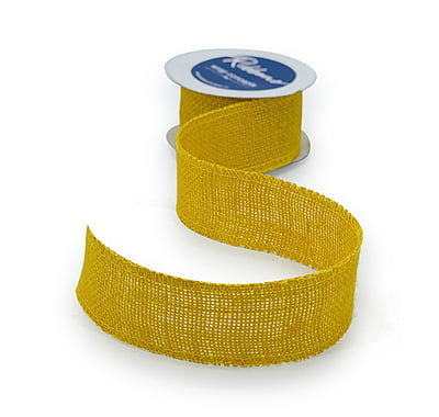 Mustard Yellow Burlap Ribbon Mustard Yellow Burlap Ribbon