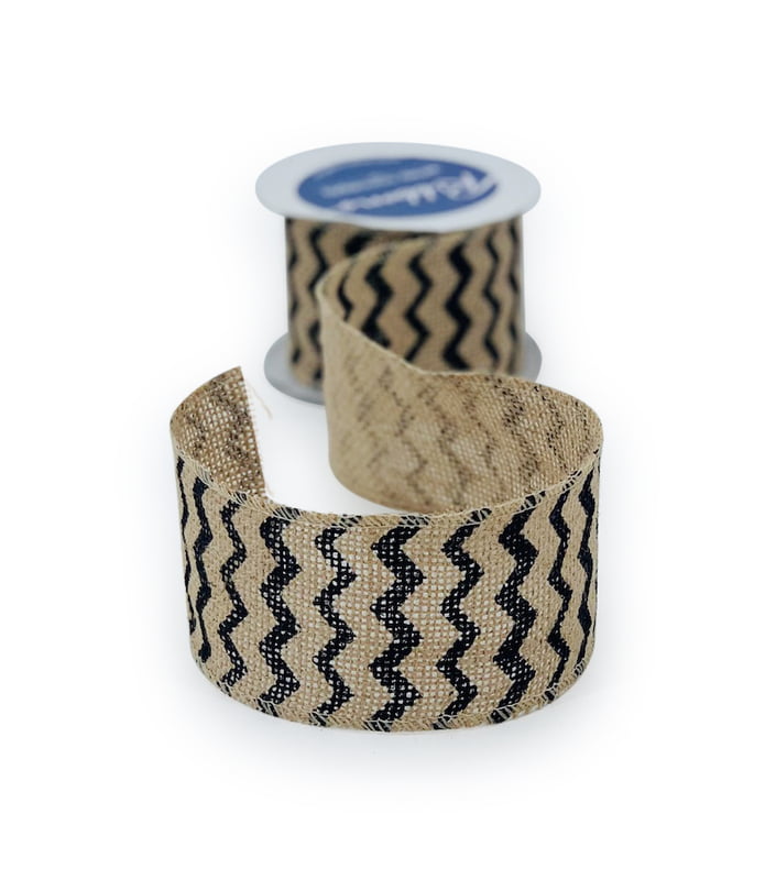 Burlap Chevron Ribbon