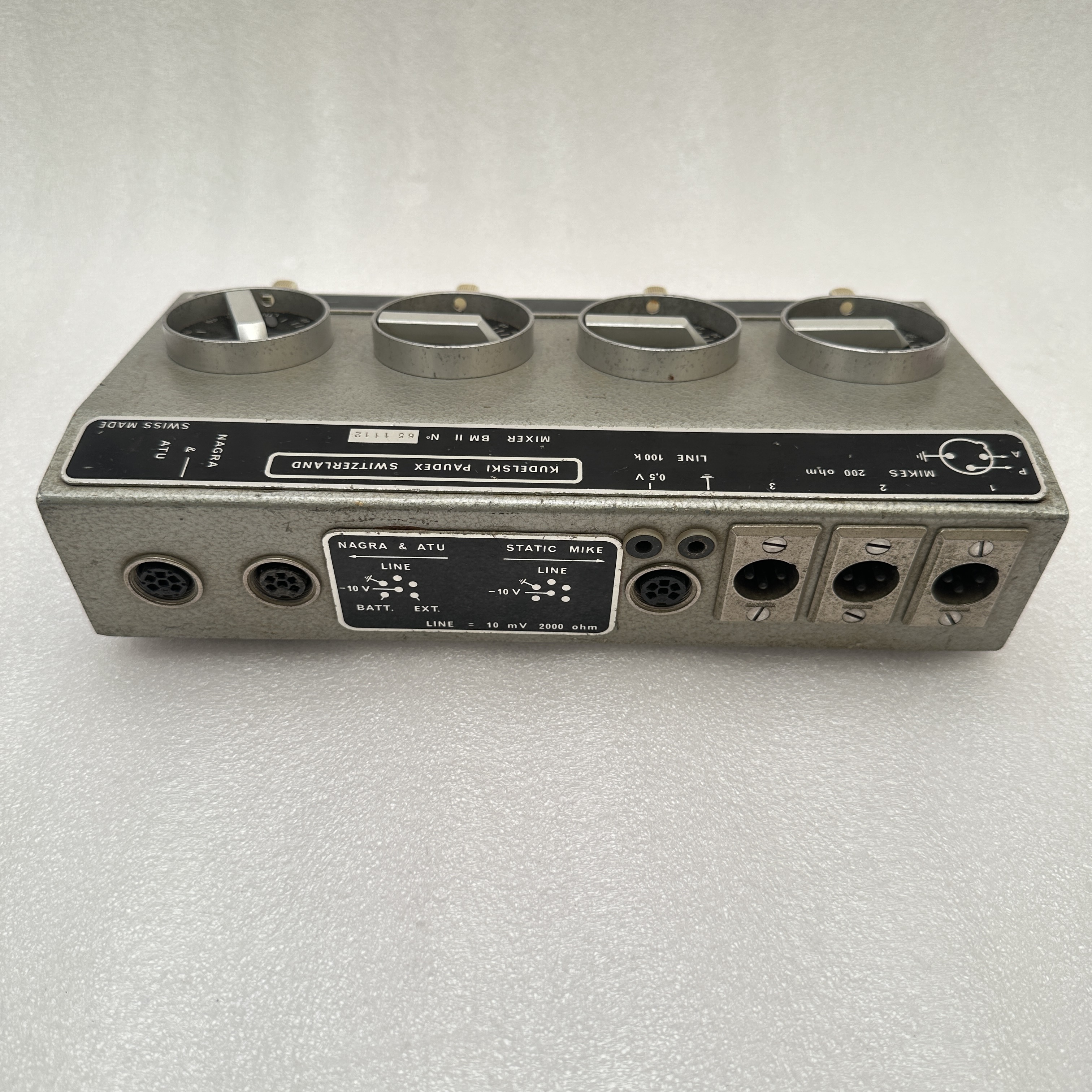 Nagra BM II Battery Mixer – Swiss Broadcast Mixer (Untested, As-Is) - BM II