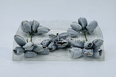 Dolphin Grey Tulip Buds on Stick Dolphin Grey Tulip Buds on Stick
