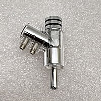Banana Plug Y-Shaped Adapter Rhodium Plated - Black - BP-YRPB Banana Plug Y-Shaped Adapter Rhodium Plated - Black - BP-YRPB