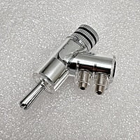 Banana Plug Y-Shaped Adapter Rhodium Plated - Black - BP-YRPB Banana Plug Y-Shaped Adapter Rhodium Plated - Black - BP-YRPB
