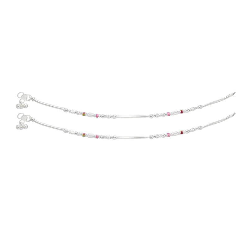 Silver women anklets/enamel design kolusu Silver women anklets/enamel design kolusu