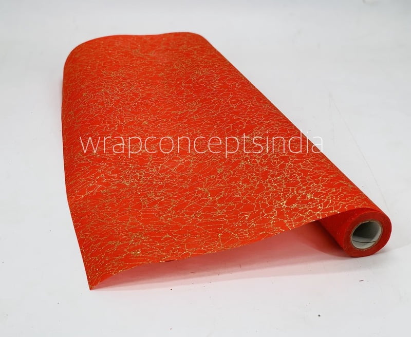 Bright Red with Glitter Web Pattern Bright Red with Glitter Web Pattern