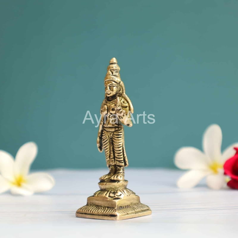 Brass Meenakshi Idol 3.5 Inch Height Brass Meenakshi Idol 3.5 Inch Height