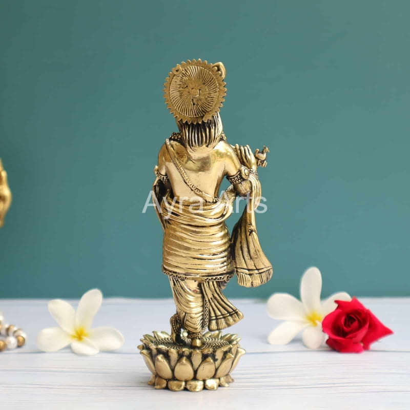 Brass Premium Light Weight Krishna 7 Inch Height Brass Premium Light Weight Krishna 7 Inch Height