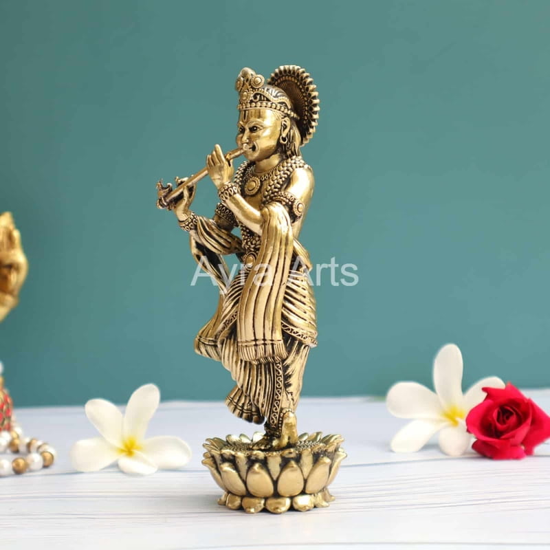 Brass Premium Light Weight Krishna 7 Inch Height Brass Premium Light Weight Krishna 7 Inch Height