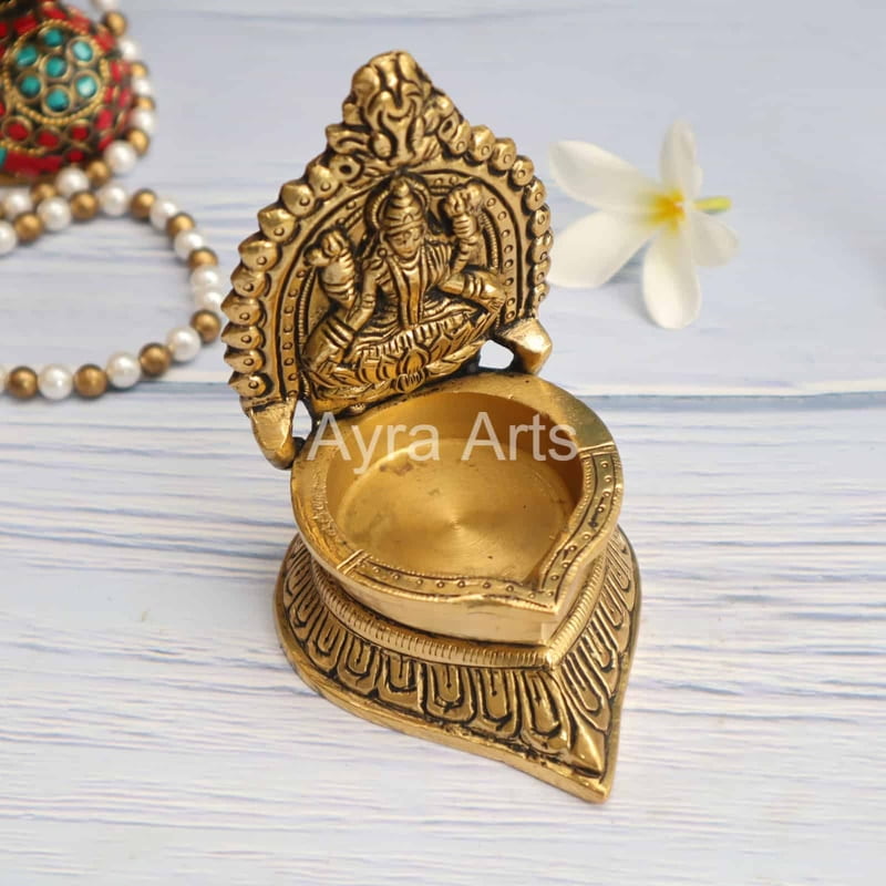 Brass Lakshmi Deepam 4.5 Inch Height Brass Lakshmi Deepam 4.5 Inch Height