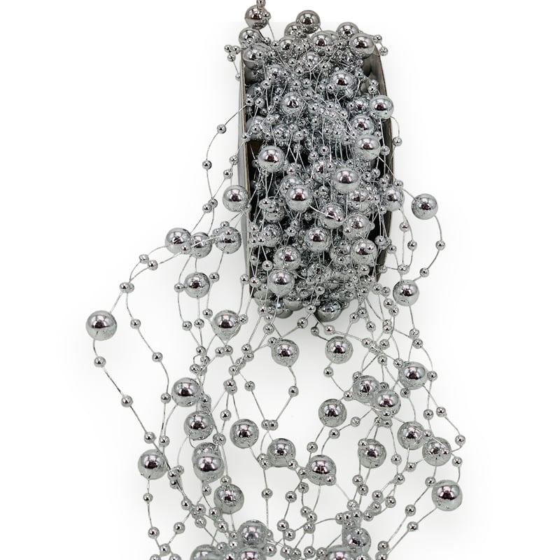 Pearl Strings-Metallic Silver (Pack of 20) Pearl Strings-Metallic Silver (Pack of 20)