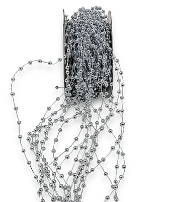 Silver Small Pearl String (Pack of 20) Silver Small Pearl String (Pack of 20)