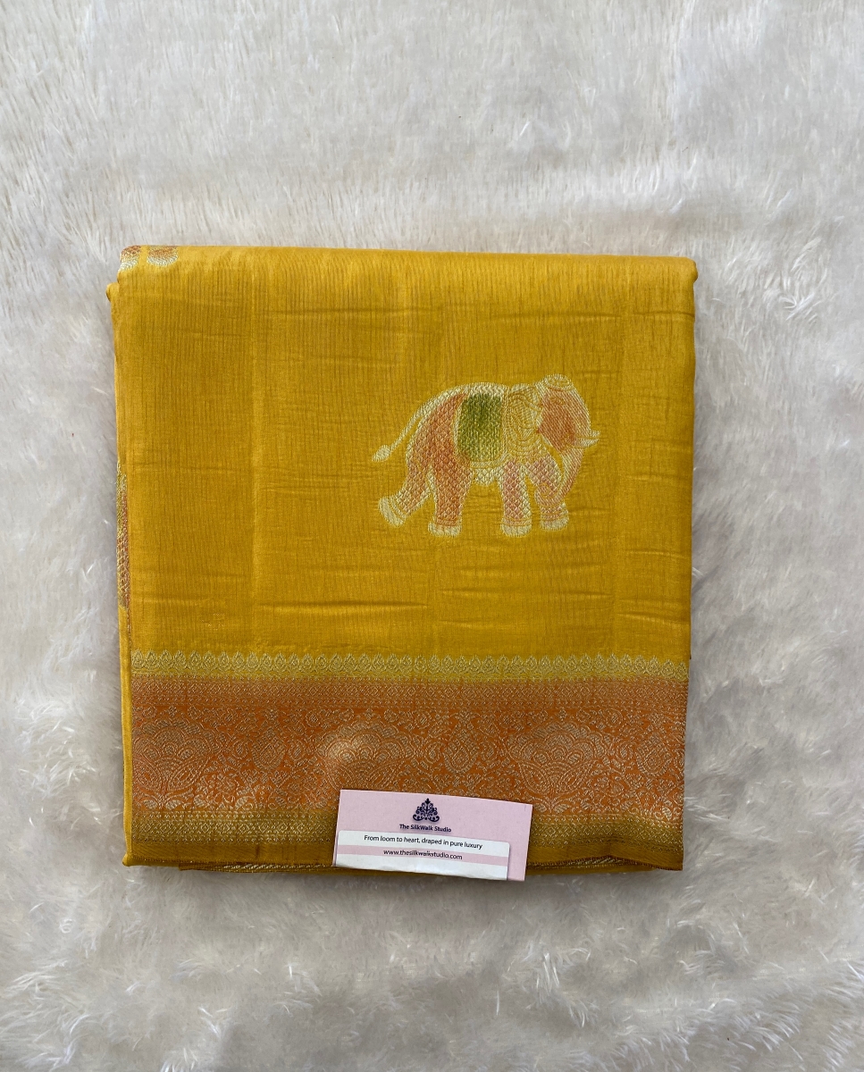 Mridula – The Banarasi Silk Saree (Elephant Motifs) SWS137