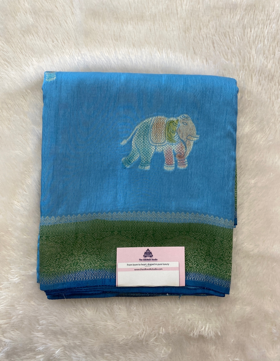 Mridula – The Banarasi Silk Saree (Elephant Motifs) SWS137