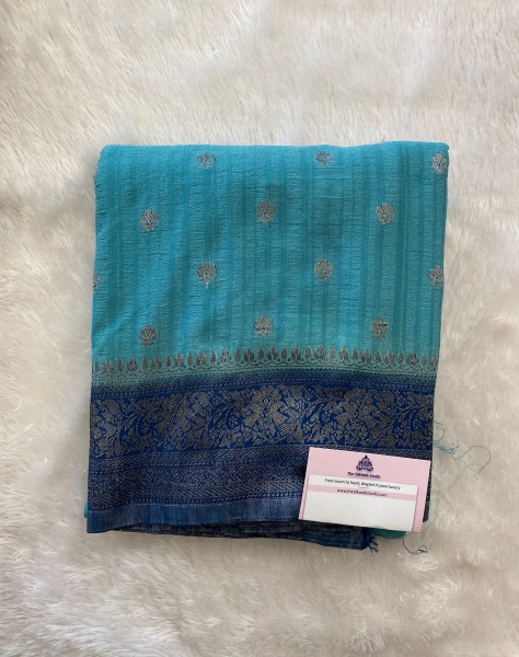 Jyotsna - The Katan Georgette Saree in Motifs SWS140