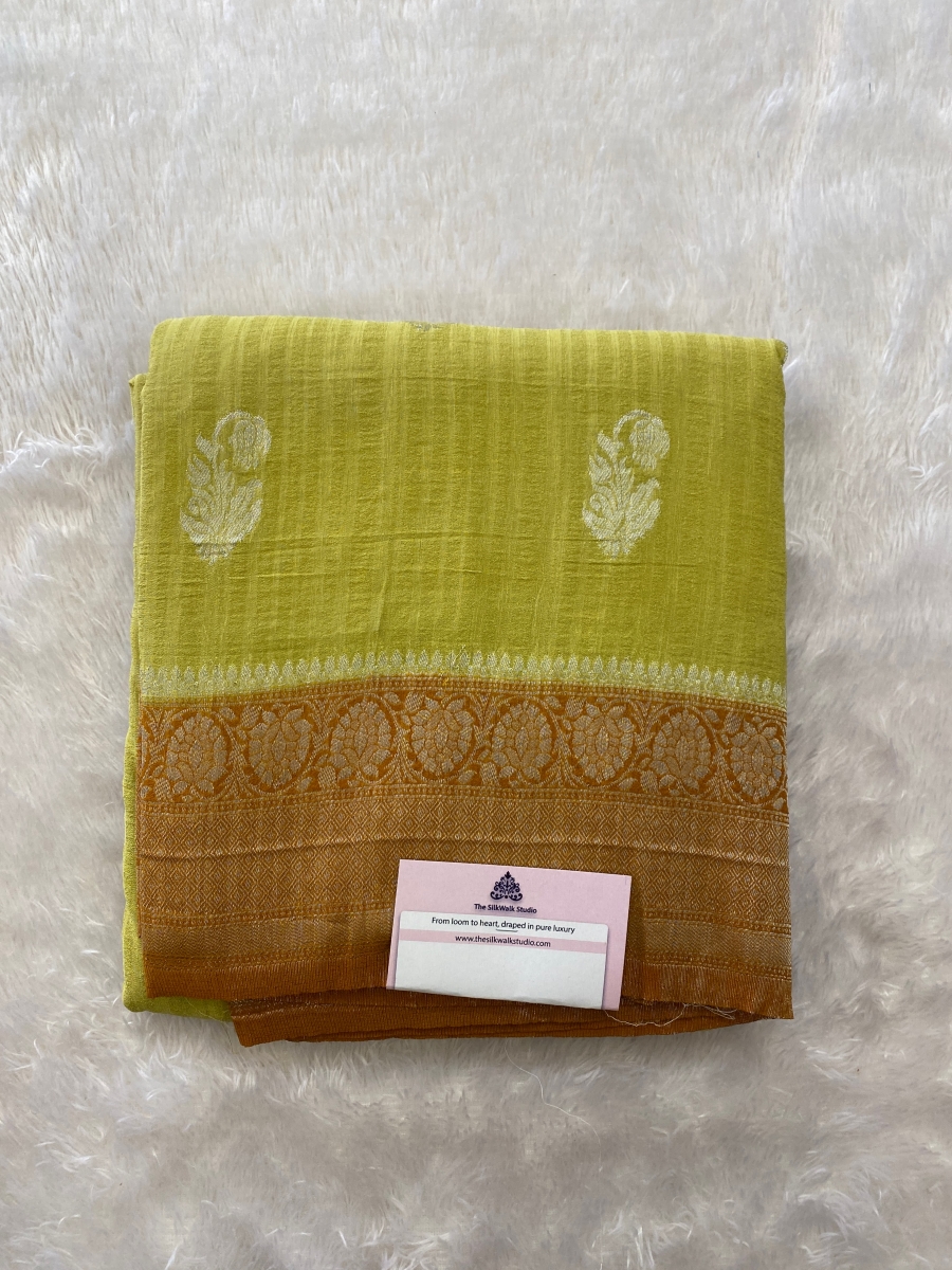 Jyotsna - The Katan Georgette Saree in Motifs SWS139