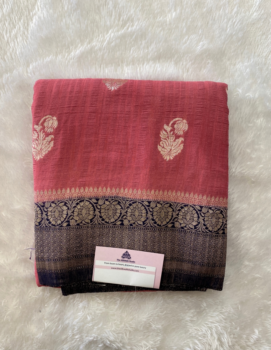 Jyotsna - The Katan Georgette Saree in Motifs SWS139