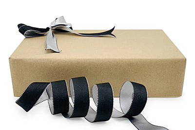 Reversible Ribbon - Black with White Reversible Ribbon - Black with White