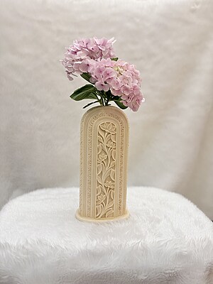 Ivory Look-Alike Dual Harmony Vases