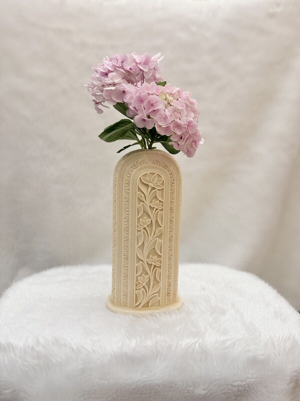 Ivory Look-Alike Dual Harmony Vases