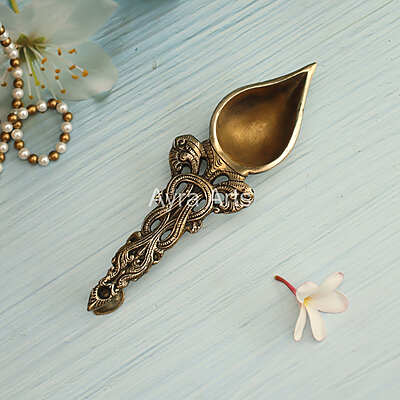 Brass Eka Harathi Deepam Spoon - 9 Inch Height