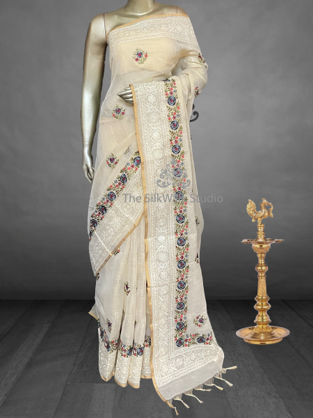 Onam Linen Sarees SWS146