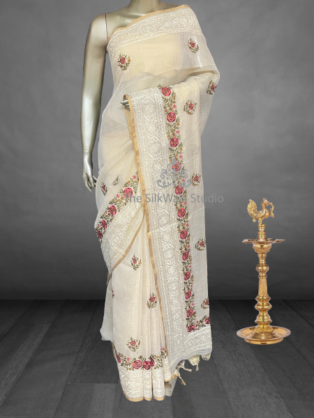 Onam Linen Sarees SWS145