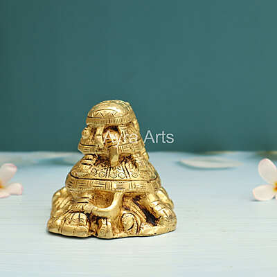 Brass Vastu Feng Shui Three Tiered Turtle Tortoises Family for Health, Wealth and Business - 4 Inch Height Brass Vastu Feng Shui Three Tiered Turtle Tortoises Family for Health, Wealth and Business - 4 Inch Height
