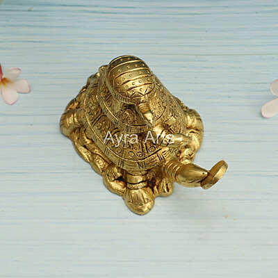 Brass Vastu Feng Shui Three Tiered Turtle Tortoises Family for Health, Wealth and Business - 4 Inch Height Brass Vastu Feng Shui Three Tiered Turtle Tortoises Family for Health, Wealth and Business - 4 Inch Height