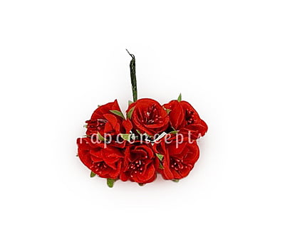 Flowers With Stem-Red Flowers With Stem-Red