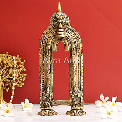 Handmade Brass Prabhavali Frame Arch Decor 2 - 13 Inch Height